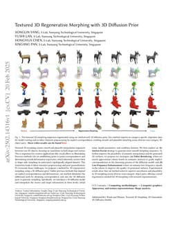 Textured 3D Regenerative Morphing with 3D Diffusion Prior