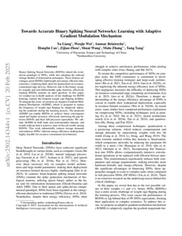Towards Accurate Binary Spiking Neural Networks: Learning with Adaptive Gradient Modulation Mechanism