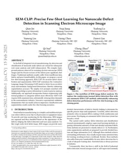 SEM-CLIP: Precise Few-Shot Learning for Nanoscale Defect Detection in Scanning Electron Microscope Image