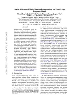 NOTA: Multimodal Music Notation Understanding for Visual Large Language Model