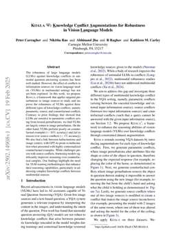 SegSub: Evaluating Robustness to Knowledge Conflicts and Hallucinations in Vision-Language Models