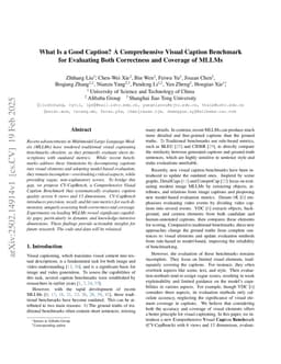 What Is a Good Caption? A Comprehensive Visual Caption Benchmark for Evaluating Both Correctness and Thoroughness