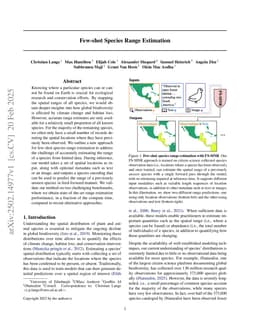 Few-shot Species Range Estimation