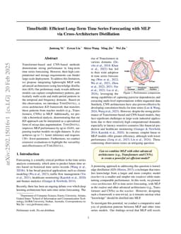 TimeDistill: Efficient Long-Term Time Series Forecasting with MLP via Cross-Architecture Distillation