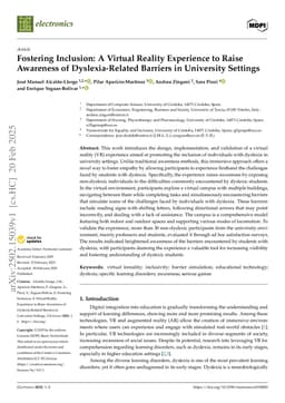 Fostering Inclusion: A Virtual Reality Experience to Raise Awareness of Dyslexia-Related Barriers in University Settings