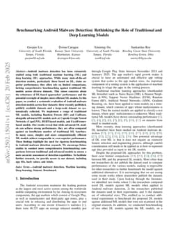 Benchmarking Android Malware Detection: Rethinking the Role of Traditional and Deep Learning Models
