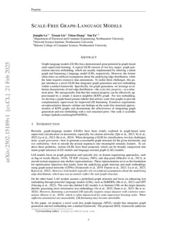 Scale-Free Graph-Language Models
