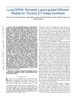 Lung-DDPM: Semantic Layout-guided Diffusion Models for Thoracic CT Image Synthesis