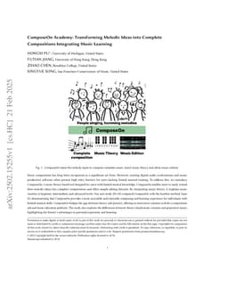 ComposeOn Academy: Transforming Melodic Ideas into Complete Compositions Integrating Music Learning