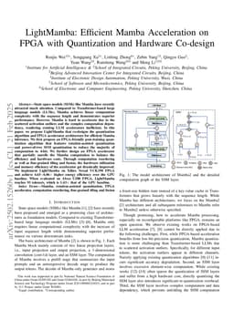 LightMamba: Efficient Mamba Acceleration on FPGA with Quantization and Hardware Co-design