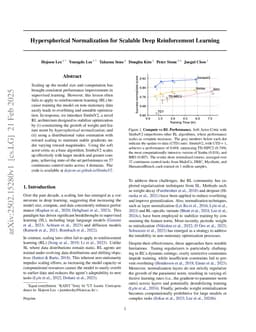Hyperspherical Normalization for Scalable Deep Reinforcement Learning