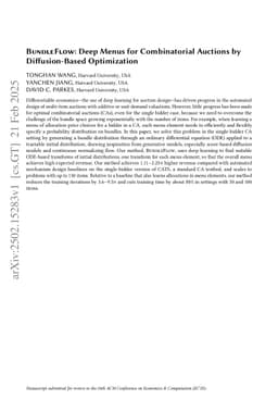 BundleFlow: Deep Menus for Combinatorial Auctions by Diffusion-Based Optimization