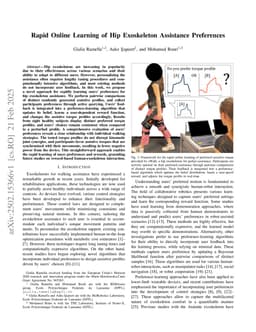 Rapid Online Learning of Hip Exoskeleton Assistance Preferences
