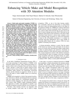 Enhancing Vehicle Make and Model Recognition with 3D Attention Modules