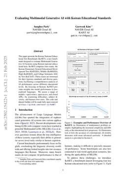 Evaluating Multimodal Generative AI with Korean Educational Standards