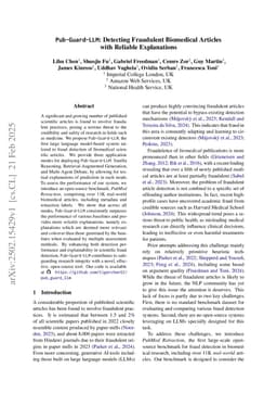 Pub-Guard-LLM: Detecting Fraudulent Biomedical Articles with Reliable Explanations