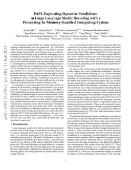 PAPI: Exploiting Dynamic Parallelism in Large Language Model Decoding with a Processing-In-Memory-Enabled Computing System