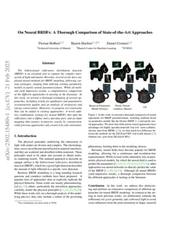 On Neural BRDFs: A Thorough Comparison of State-of-the-Art Approaches