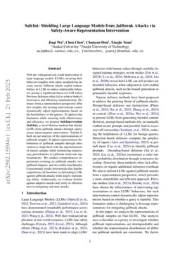 SafeInt: Shielding Large Language Models from Jailbreak Attacks via Safety-Aware Representation Intervention