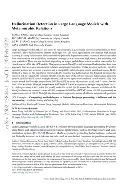 Hallucination Detection in Large Language Models with Metamorphic Relations