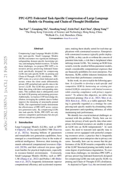 PPC-GPT: Federated Task-Specific Compression of Large Language Models via Pruning and Chain-of-Thought Distillation
