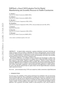 DiffCheck: a Scan-CAD Evaluation Tool for Digital Manufacturing and Assembly Processes in Timber Construction