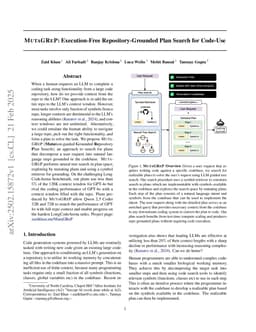 MutaGReP: Execution-Free Repository-Grounded Plan Search for Code-Use