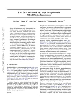 RIFLEx: A Free Lunch for Length Extrapolation in Video Diffusion Transformers