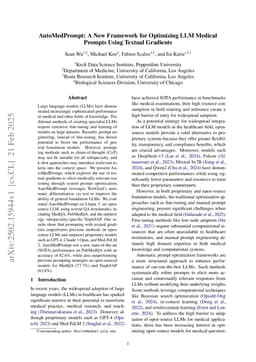 AutoMedPrompt: A New Framework for Optimizing LLM Medical Prompts Using Textual Gradients
