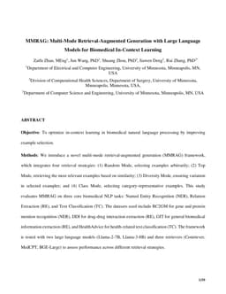 MMRAG: Multi-Mode Retrieval-Augmented Generation with Large Language Models for Biomedical In-Context Learning