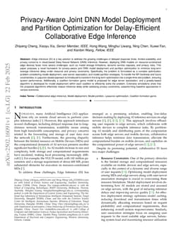 Privacy-Aware Joint DNN Model Deployment and Partition Optimization for Delay-Efficient Collaborative Edge Inference