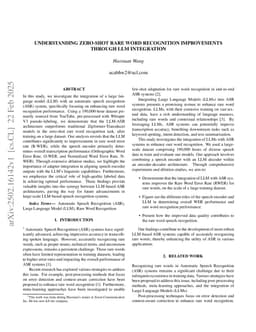 Understanding Zero-shot Rare Word Recognition Improvements Through LLM Integration