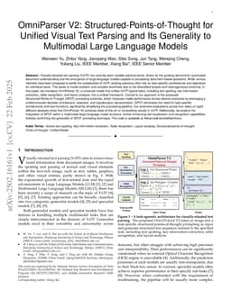 OmniParser V2: Structured-Points-of-Thought for Unified Visual Text Parsing and Its Generality to Multimodal Large Language Models