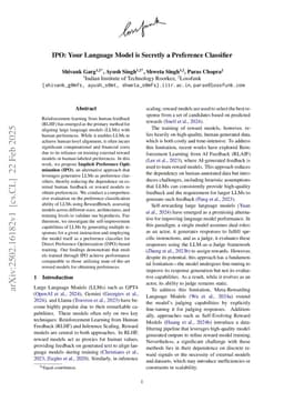 IPO: Your Language Model is Secretly a Preference Classifier