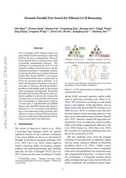 Dynamic Parallel Tree Search for Efficient LLM Reasoning