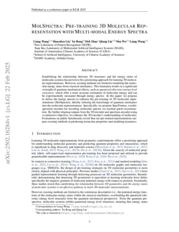 MolSpectra: Pre-training 3D Molecular Representation with Multi-modal Energy Spectra