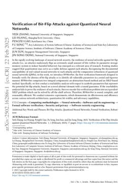 Verification of Bit-Flip Attacks against Quantized Neural Networks