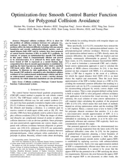 Optimization-free Smooth Control Barrier Function for Polygonal Collision Avoidance