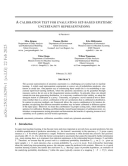 A calibration test for evaluating set-based epistemic uncertainty representations