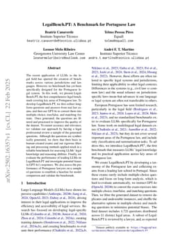 LegalBench.PT: A Benchmark for Portuguese Law
