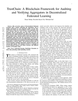 TrustChain: A Blockchain Framework for Auditing and Verifying Aggregators in Decentralized Federated Learning