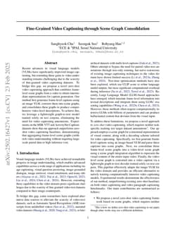 Fine-Grained Video Captioning through Scene Graph Consolidation