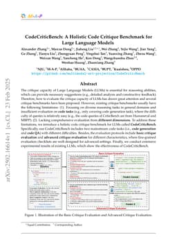 CodeCriticBench: A Holistic Code Critique Benchmark for Large Language Models
