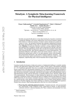 MetaSym: A Symplectic Meta-learning Framework for Physical Intelligence