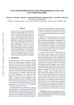 Uncovering the Hidden Threat of Text Watermarking from Users with Cross-Lingual Knowledge
