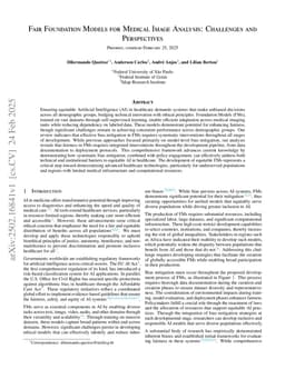 Fair Foundation Models for Medical Image Analysis: Challenges and Perspectives