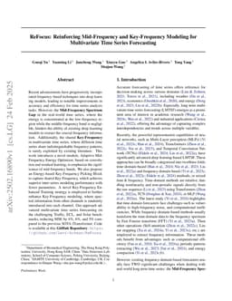 ReFocus: Reinforcing Mid-Frequency and Key-Frequency Modeling for Multivariate Time Series Forecasting