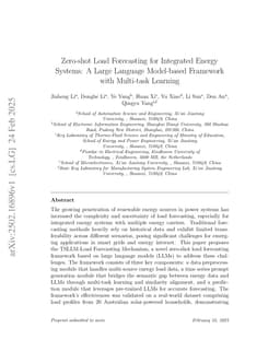 Zero-shot Load Forecasting for Integrated Energy Systems: A Large Language Model-based Framework with Multi-task Learning