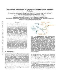 Improving the Transferability of Adversarial Examples by Inverse Knowledge Distillation