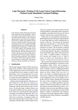 Logic Haystacks: Probing LLMs Long-Context Logical Reasoning (Without Easily Identifiable Unrelated Padding)